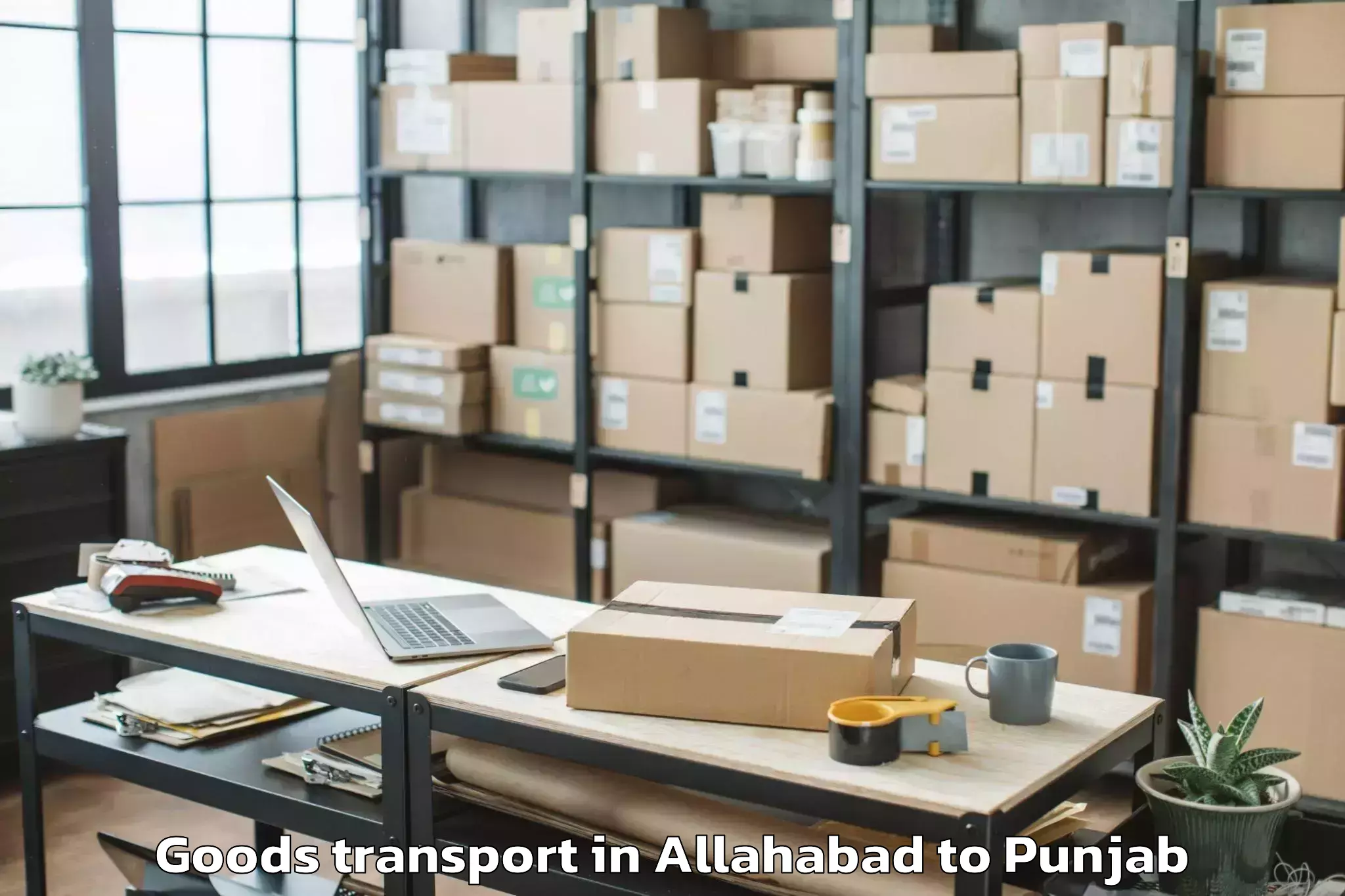 Allahabad to Morinda Goods Transport Booking